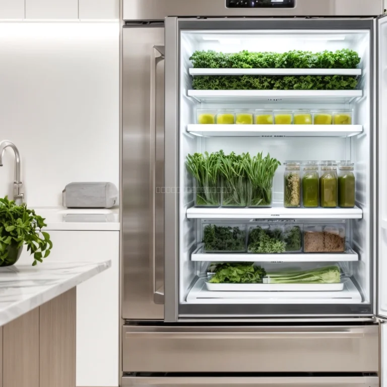 Intelligenter Kühlschrank in moderner Küche